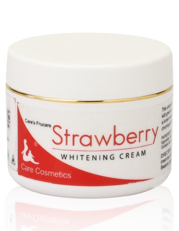 Strawberry whitening Cream with Strawberry milk, Aloe & Green tea for fair complexion - 50gm